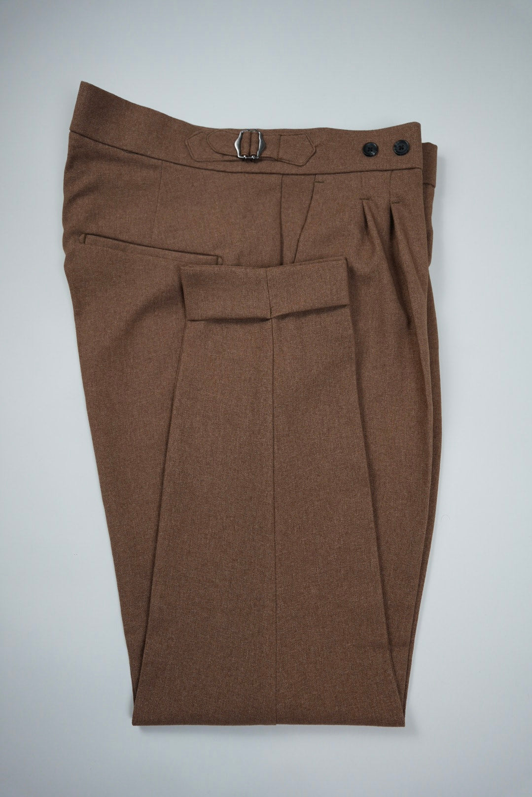 High Waist Pleated Men's Trousers