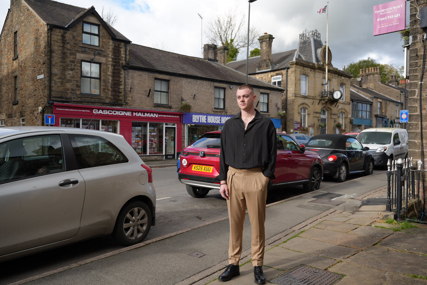 High Waist Pleated Trousers