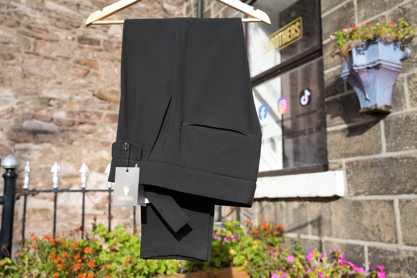 High Waist Pleated Trousers