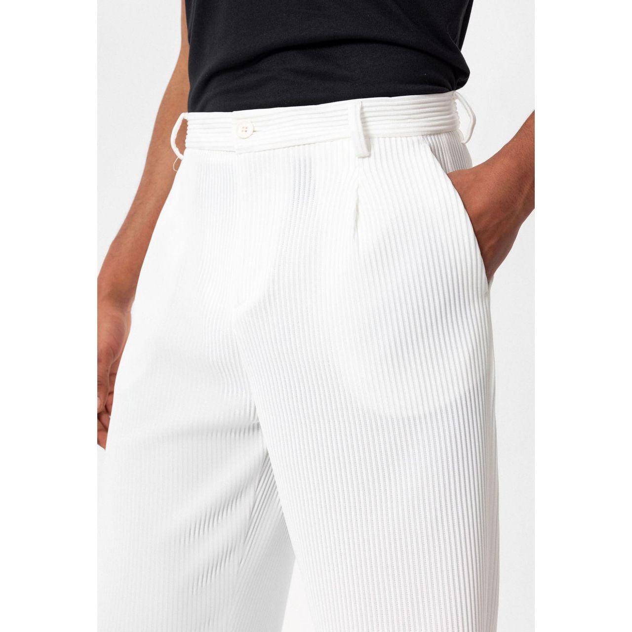 High waist trousers