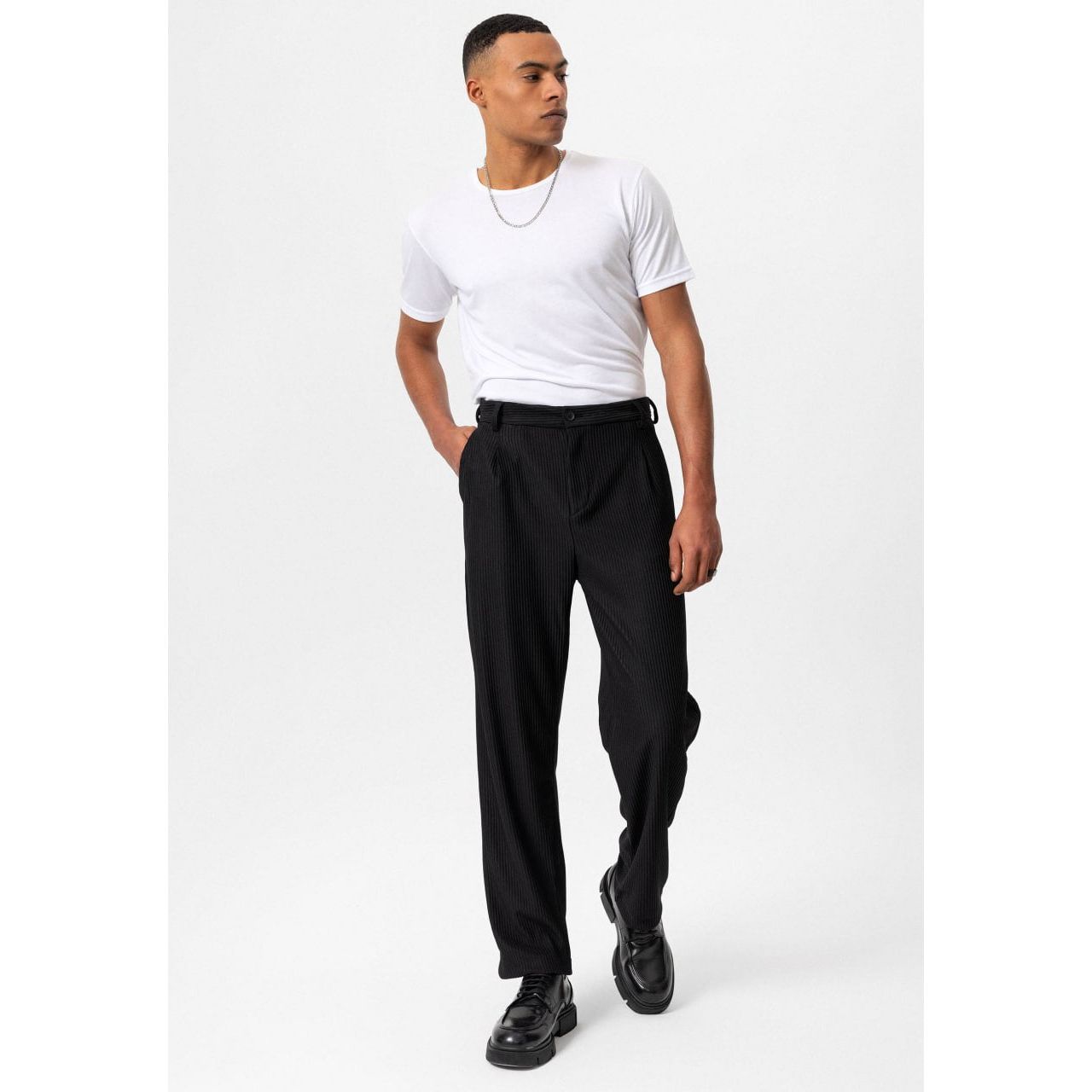 High waist trousers