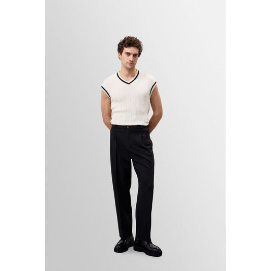 High Waist Pleated Comfortable Fit Men’s Trousers