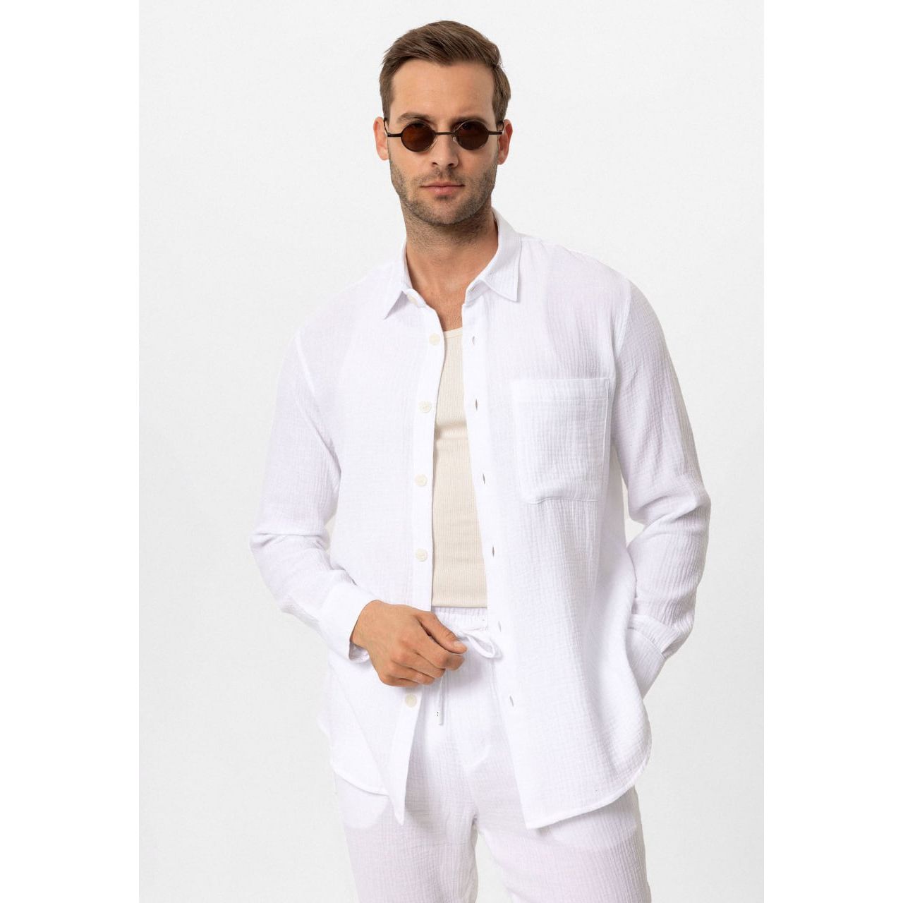Muslin Long Sleeve Men’s Shirt