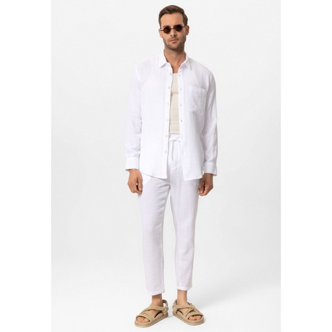 Muslin Long Sleeve Men’s Shirt