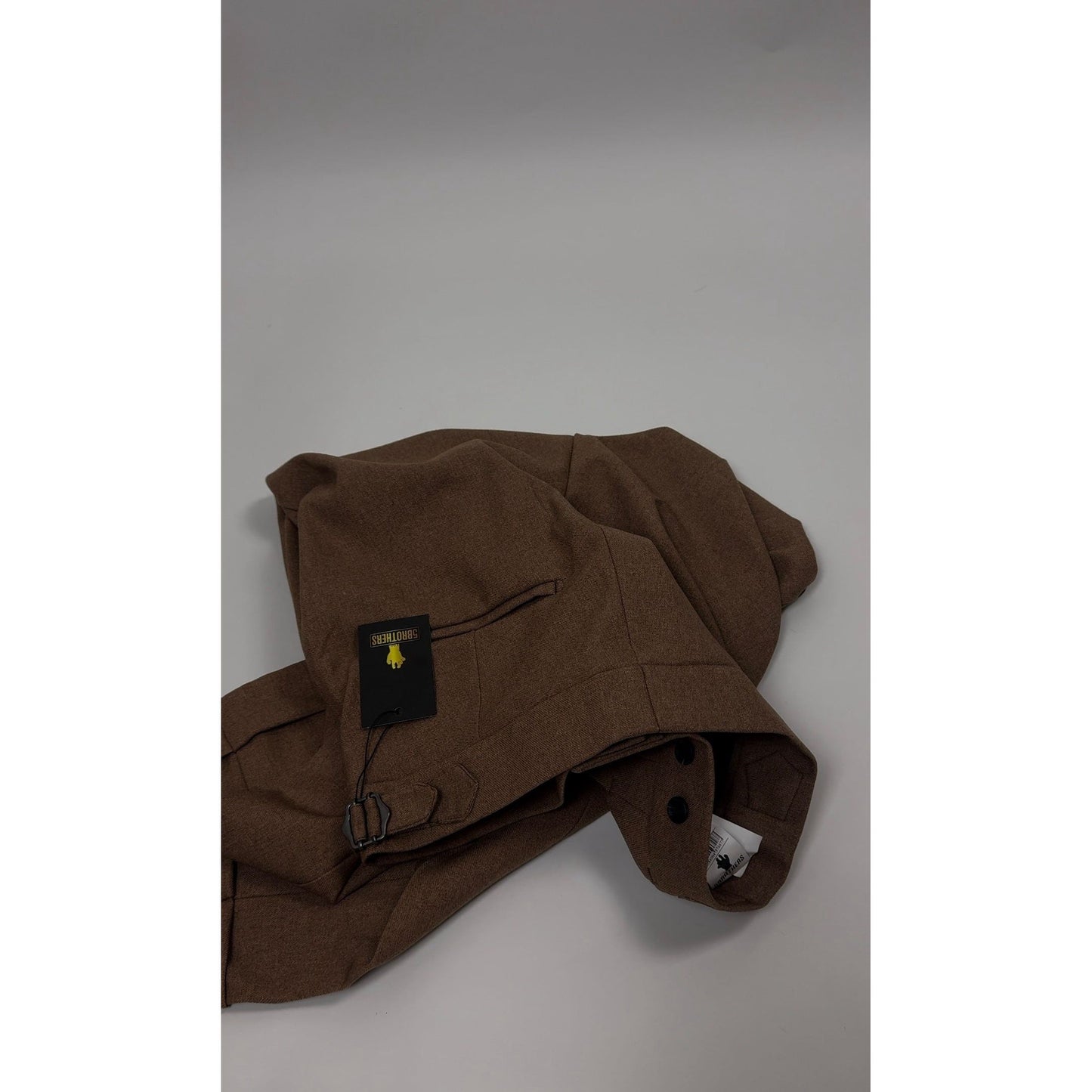 High Waist Pleated Men's Trousers