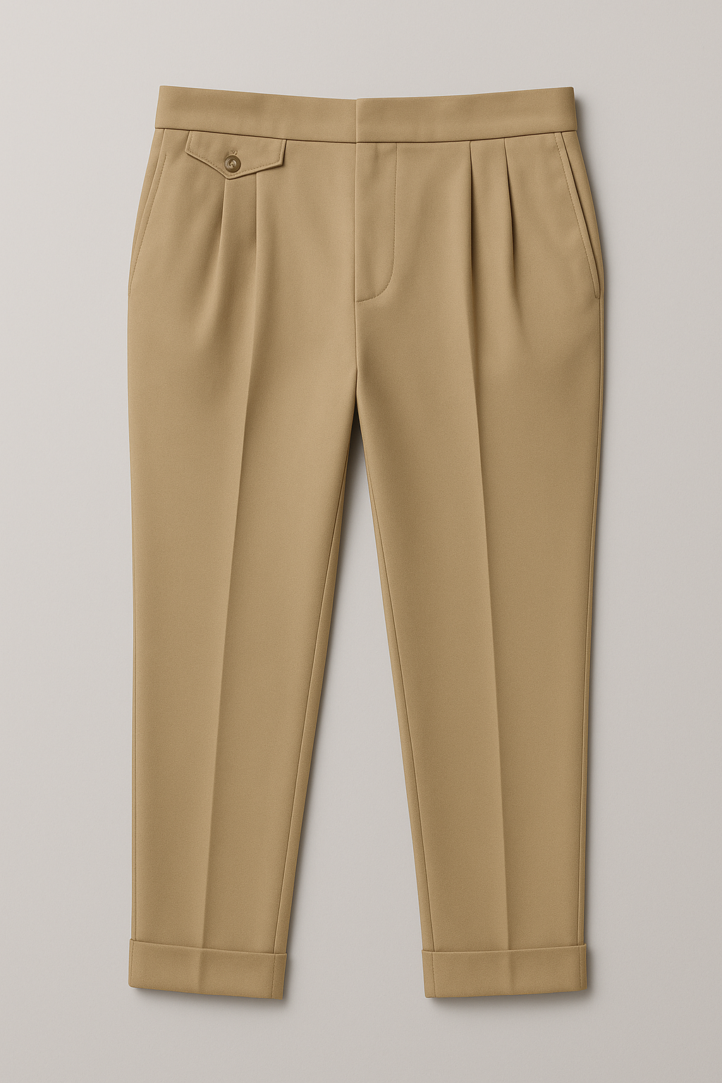 High Waist Pleated Trousers
