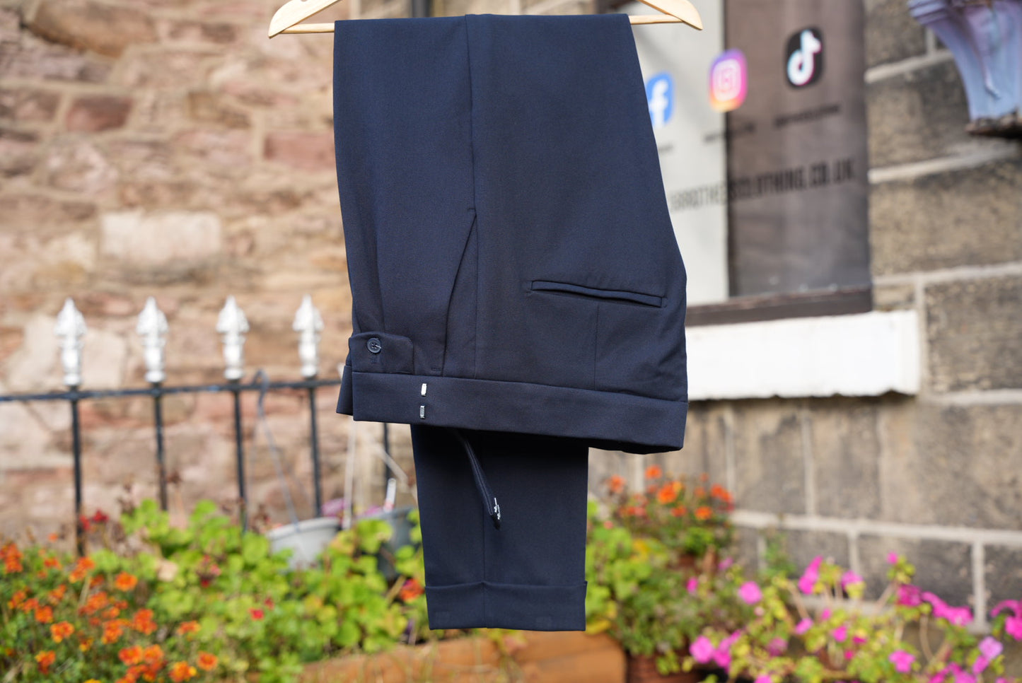 High Waist Pleated Trousers