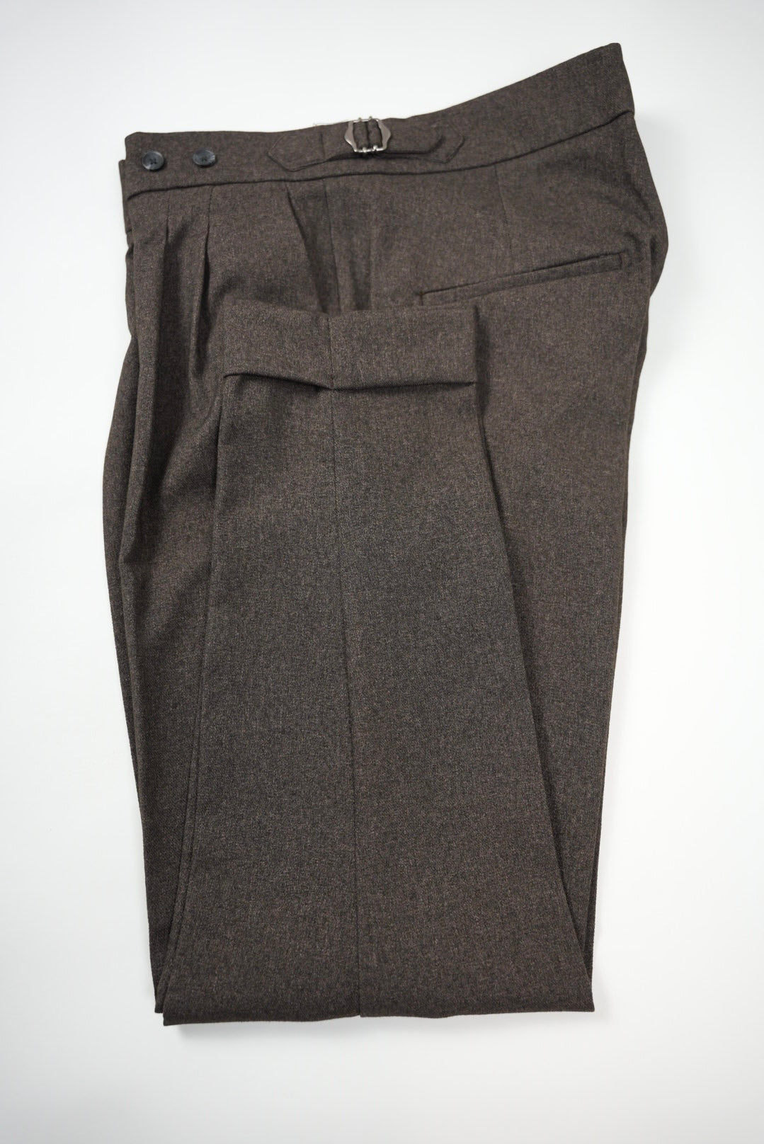 High Waist Pleated Men's Trousers