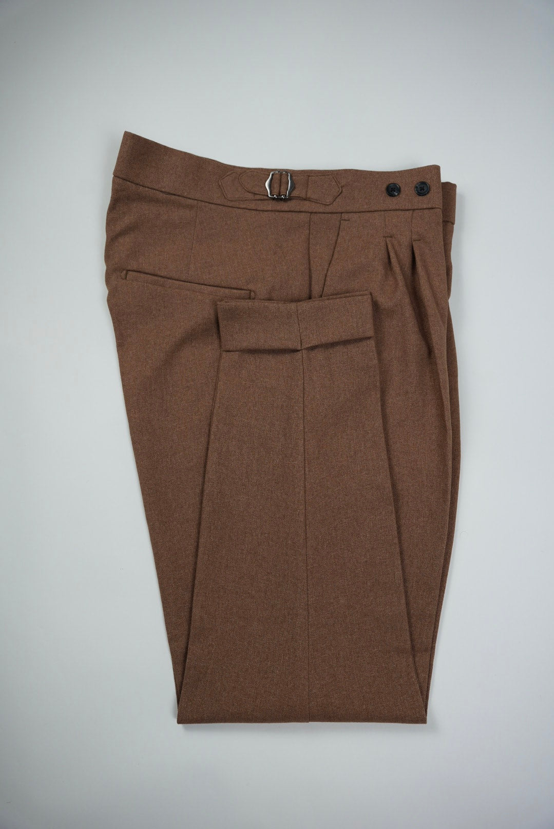 High Waist Pleated Men's Trousers