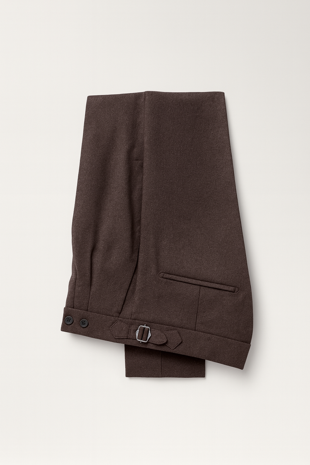 High Waist Pleated Men's Trousers