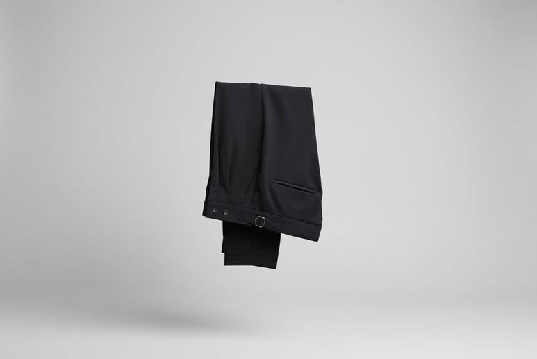 High Waist Pleated Men's Trousers